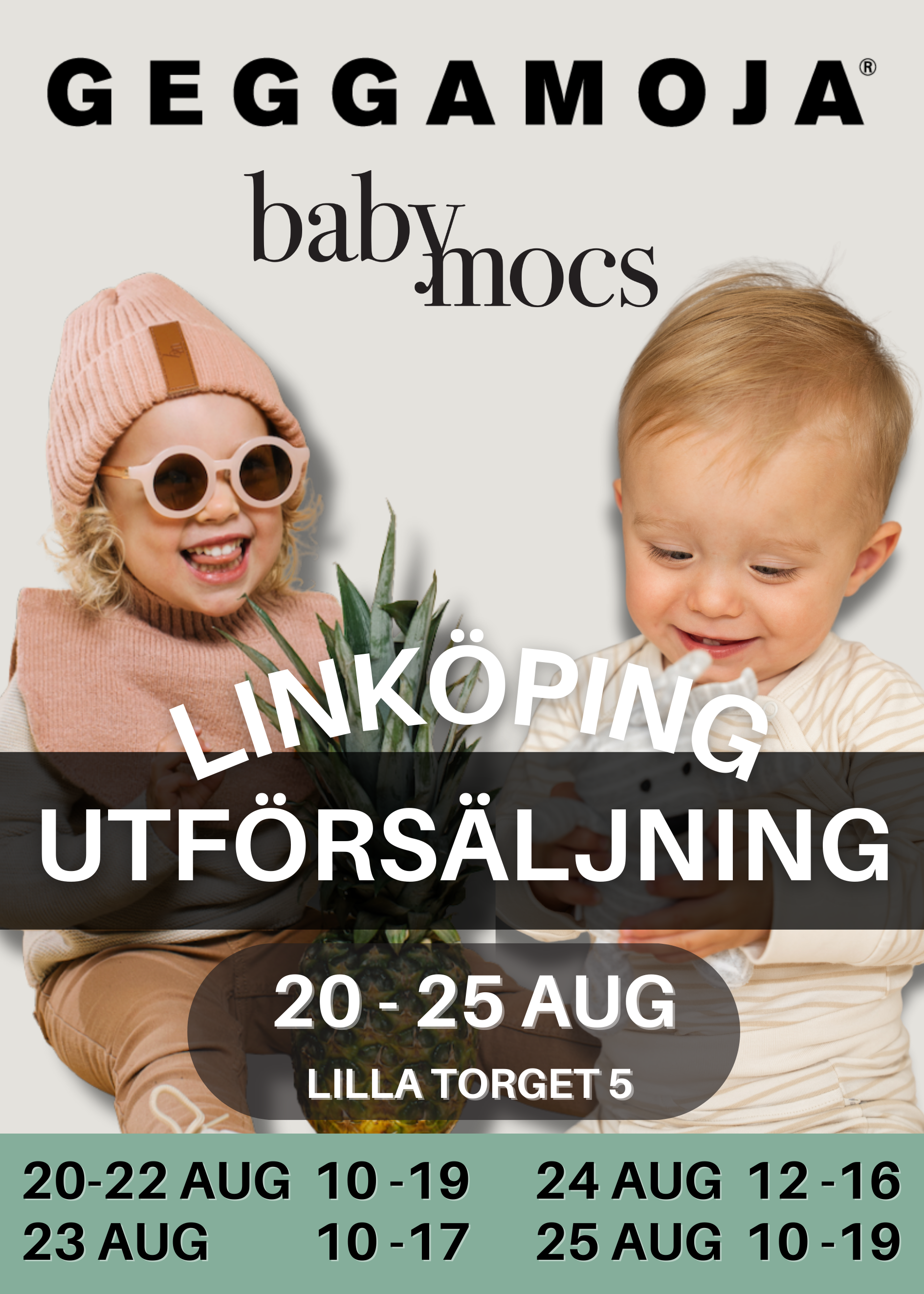 GEGGAMOJA & BABYMOCS LINKÖPING EVENT 20-25 AUG